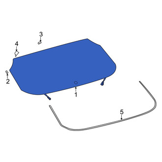Toyota OE - Rear Liftgate Glass