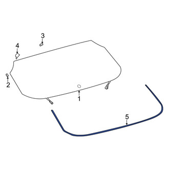 Toyota OE - Rear Liftgate Reveal Molding
