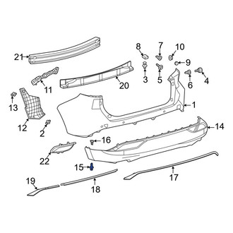 Toyota OE - Bumper Cover Retainer