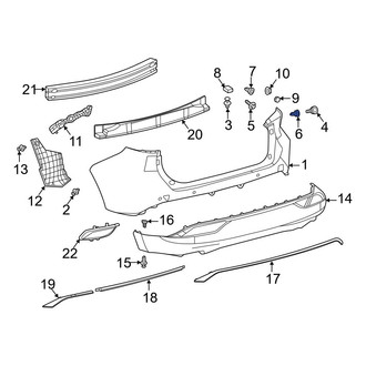 Toyota OE - Bumper Cover Grommet