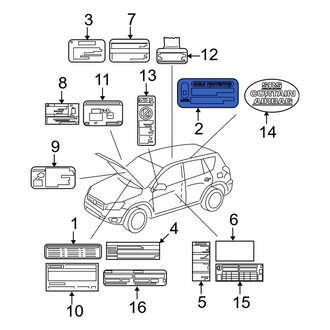 Toyota OE - Child Lock Label