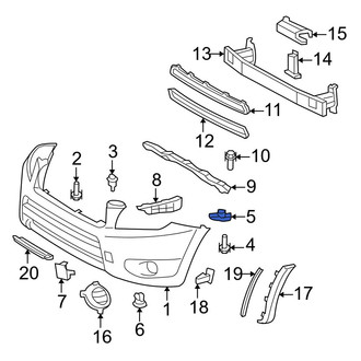 Toyota OE - Front Bumper Cover Nut