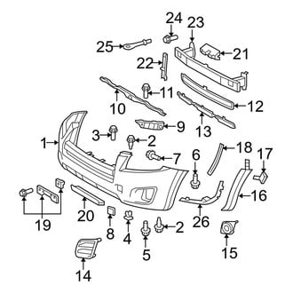 Toyota OE - Front Bumper - Bumper & Components