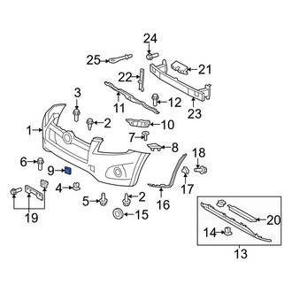Toyota OE - Front Right Tow Hook Cover