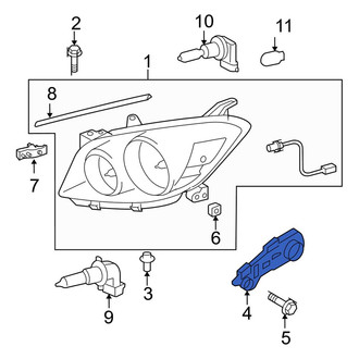 Toyota OE - Left Headlight Bracket