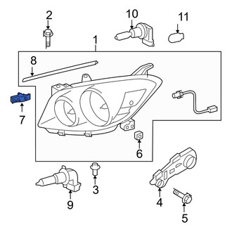 Toyota OE - Front Left Headlight Bracket
