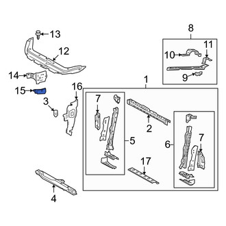 Toyota OE - Left Headlight Bracket