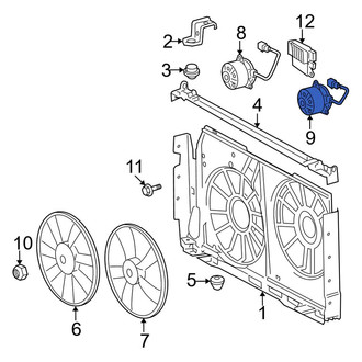 Toyota OE - Left Engine Cooling Fan Motor