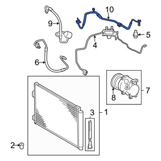 Toyota OE - A/C Refrigerant Suction Hose