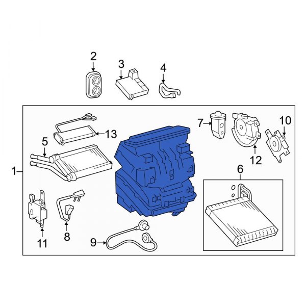 HVAC Unit Case Assembly