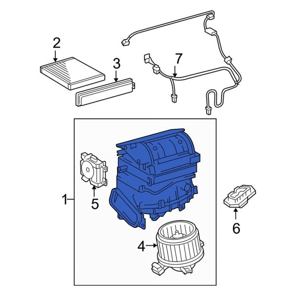 HVAC Blower Case Assembly