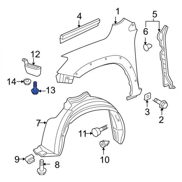 Fender Liner Bolt