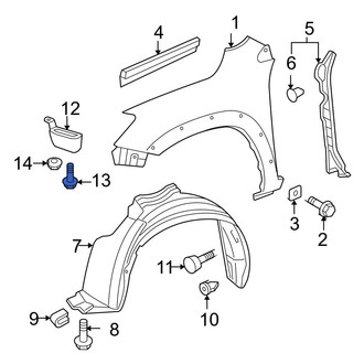Toyota OE - Fender Liner Extension Bolt