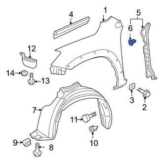 Toyota OE - Mud Flap Clip