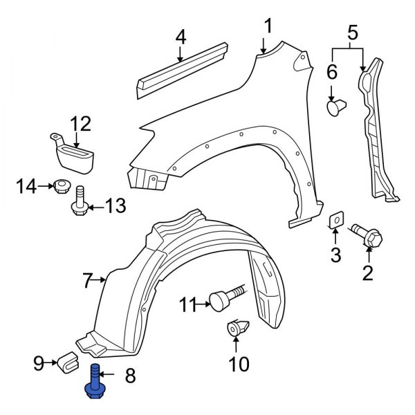 Fender Liner Screw