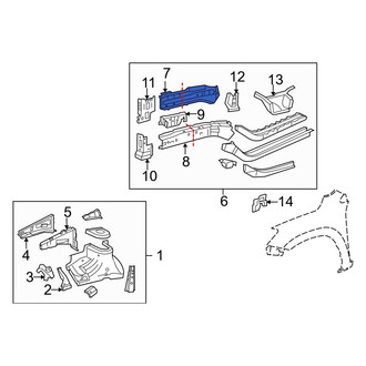 Toyota OE - Front Right Outer Frame Side Member