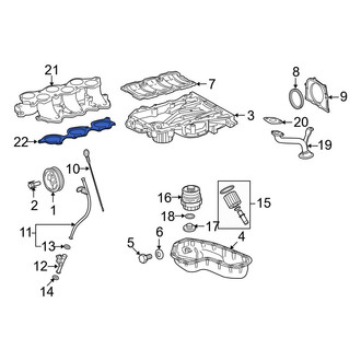 Toyota OE - Left Lower Engine Intake Manifold Gasket