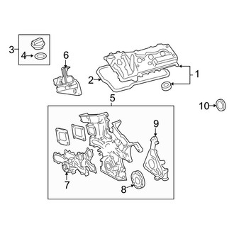 Toyota OE - Engine / Transaxle - Valve & Timing Covers (3.5L)