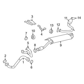 Toyota OE - Exhaust System - Exhaust Components (3.5L)