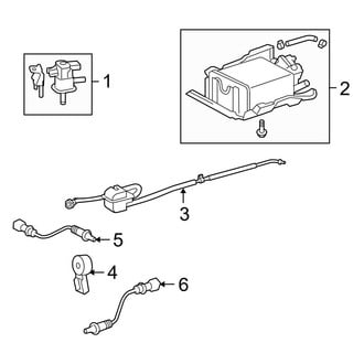 Toyota OE - Emission System - Emission Components (2.5L)