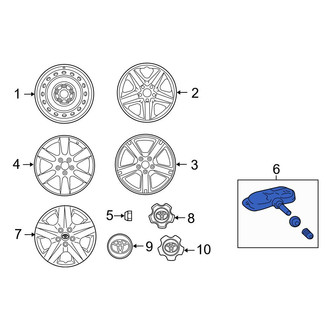 Toyota OE - Tire Pressure Monitoring System (TPMS) Sensor