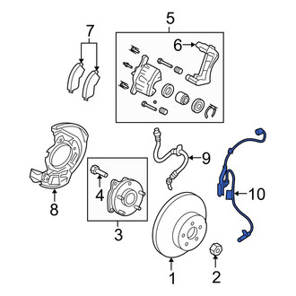 Toyota OE - Front Right ABS Wheel Speed Sensor