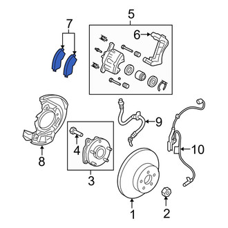 Toyota OE - Front Disc Brake Pad Set
