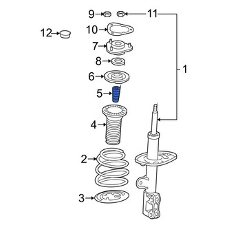 Toyota OE - Front Suspension Strut Bumper