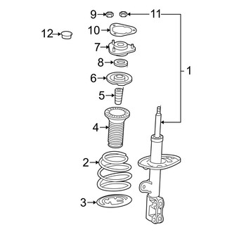 Toyota OE - Front Suspension - Struts & Components