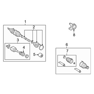 Toyota OE - Front Suspension - Drive Axles