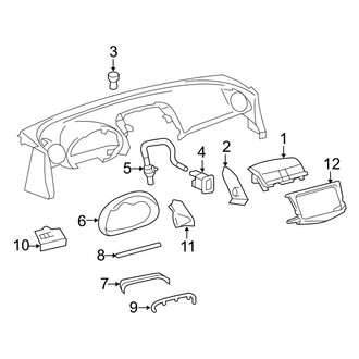 Toyota OE - Instrument Panel Components (Upper Components)