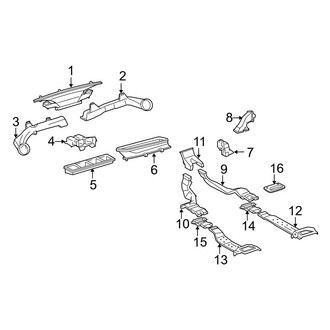 Toyota OE - Instrument Panel - Ducts (Gas)