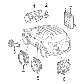 Toyota OE - Instrument Panel - Sound System (Gas)