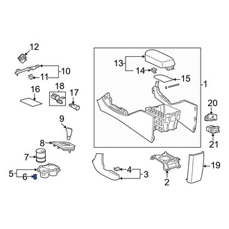 Toyota OE - Door Window Switch Bezel Clip