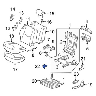 Toyota OE - Seat Track Cover