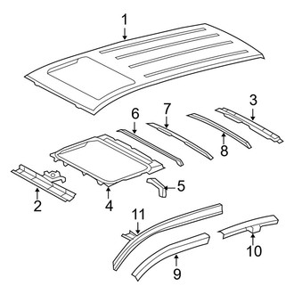 Toyota OE - Roof & Components (With Sunroof), (Gas)
