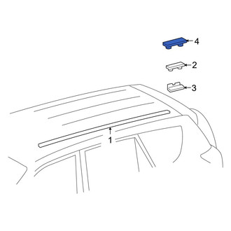 Toyota OE - Front Roof Drip Molding Cap