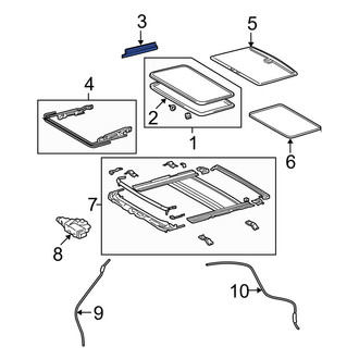 Toyota OE - Left Sunroof Opening Trim
