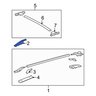 Toyota OE - Front Right Upper Roof Rack Cover