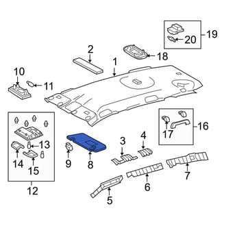 Toyota OE - Left Sun Visor