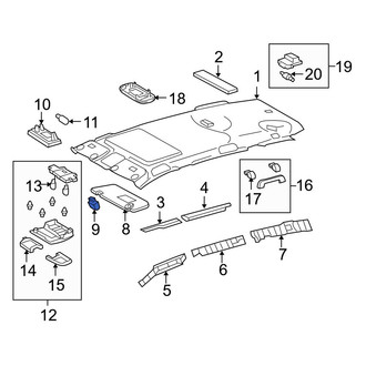 Toyota OE - Sun Visor Holder