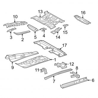 2007 Toyota RAV4 OEM Rocker Panels & Floors — CARiD.com