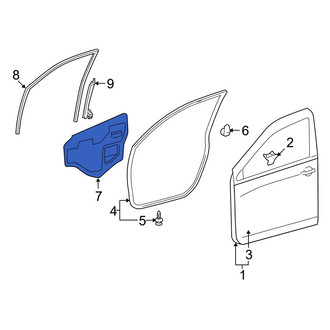 Toyota OE - Front Right Door Water Deflector