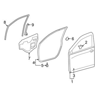 Toyota OE - Front Door - Door & Components (Gas)
