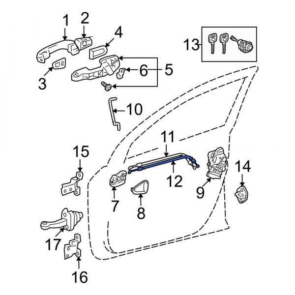 Door Latch Cable