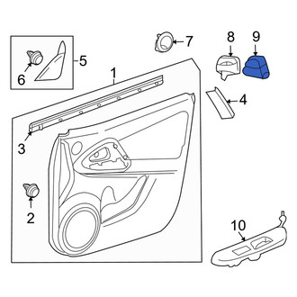 Toyota OE - Front Left Door Window Switch