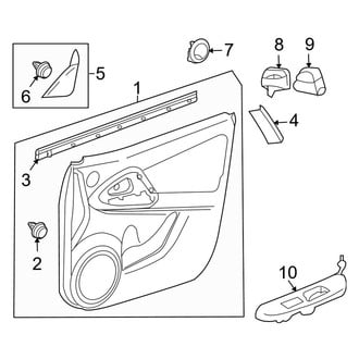 Toyota OE - Front Door - Interior Trim