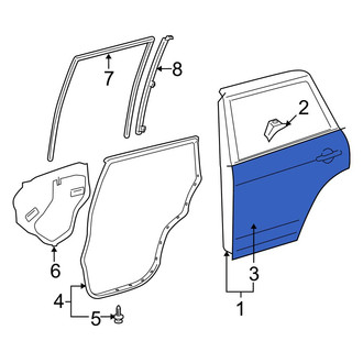 Toyota OE - Center Left Outer Door Outer Panel