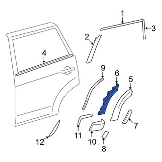 Toyota OE - Rear Left Fender Flare Clip