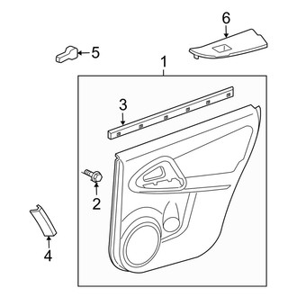Toyota OE - Rear Door - Interior Trim